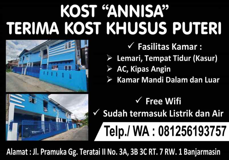 kost annisa terima kost puteri