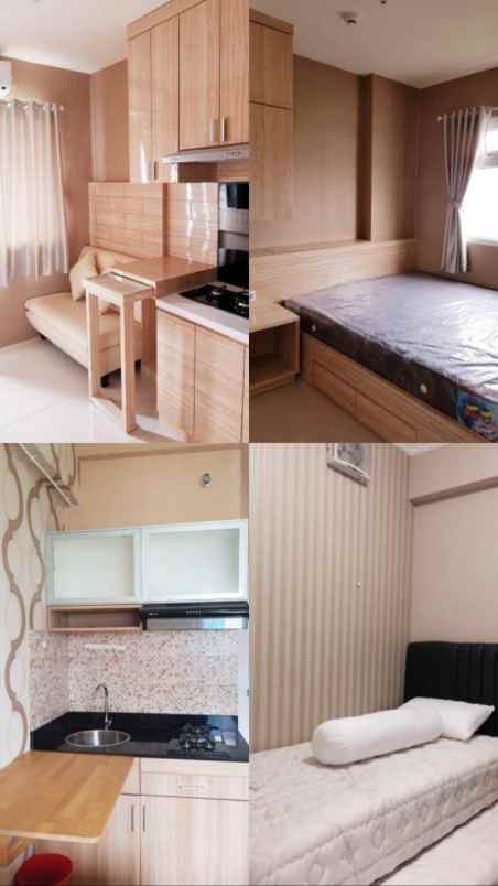 green pramuka city sewa full furnish studio 2 kamar