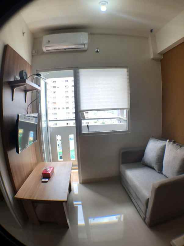 green pramuka city sewa full furnish studio 2 kamar