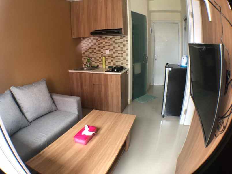 green pramuka city sewa full furnish studio 2 kamar